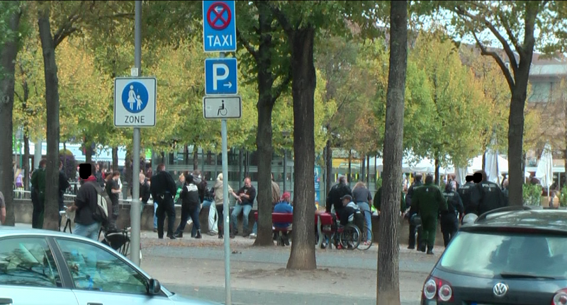 Naziversammlung am Friedrichsplatz Kassel 17.9.2011