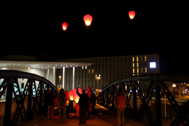 Soliaktion "Feuer und Flamme für die Freiheit" am 19.02.2011 in Freiburg 4