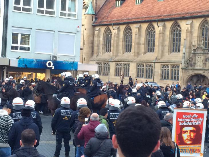 Kurdenprotest eskaliert auf dem Kiliansplatz 2