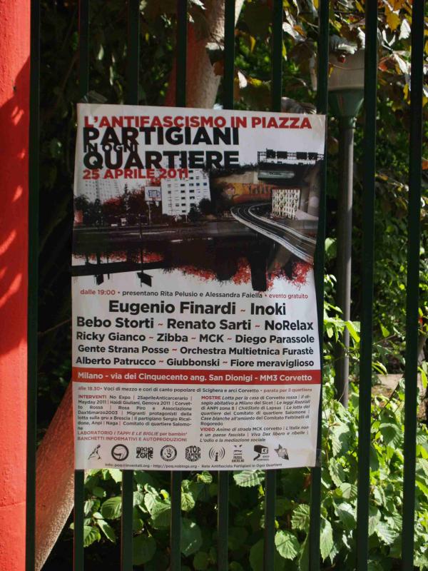 partigiani in ogni quartiere - Plakat, (Foto_ Azzoncao)