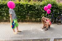 Kreide und Luftballons: KTS bleibt!