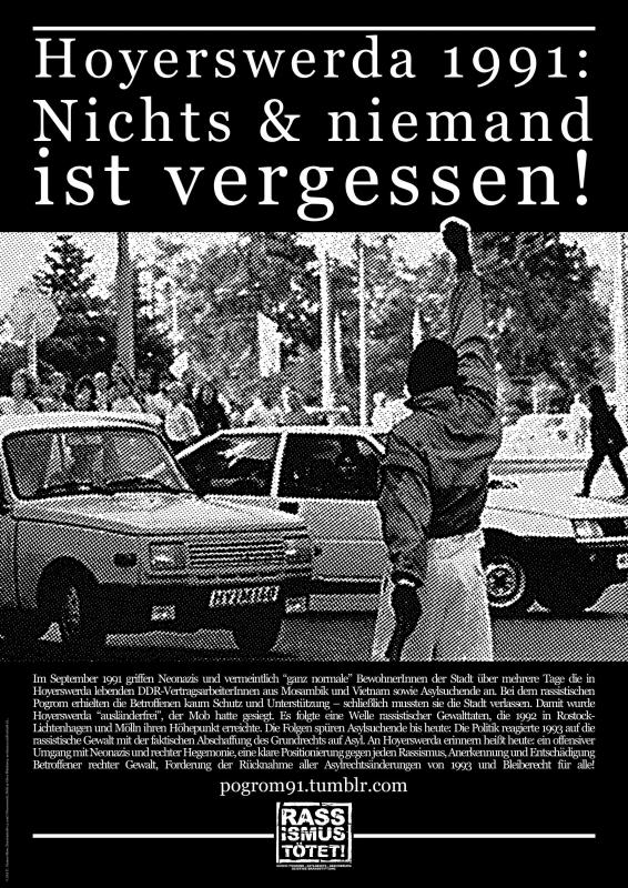 Das Plakat zum Jahrestag 2014