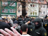 Antifaschistische Demonstration am 14. November 2009 in Freiburg