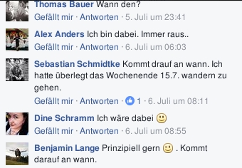 Sebastian Schmidtke bekundet Interesse an der Wanderung im Erzgebirge