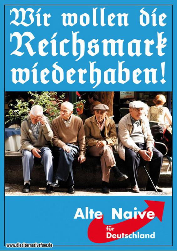 Alte Naive aber gerne auch mal agressive AfD