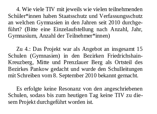 Gymnasien zeigten kein Interesse an Vorträgen von Staatsschutz und Verfassungsschutz