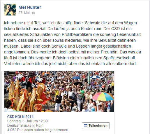 Melanie Dittmer über den Christopher-Street-Day und ihre eigene homosexuelle Beziehung