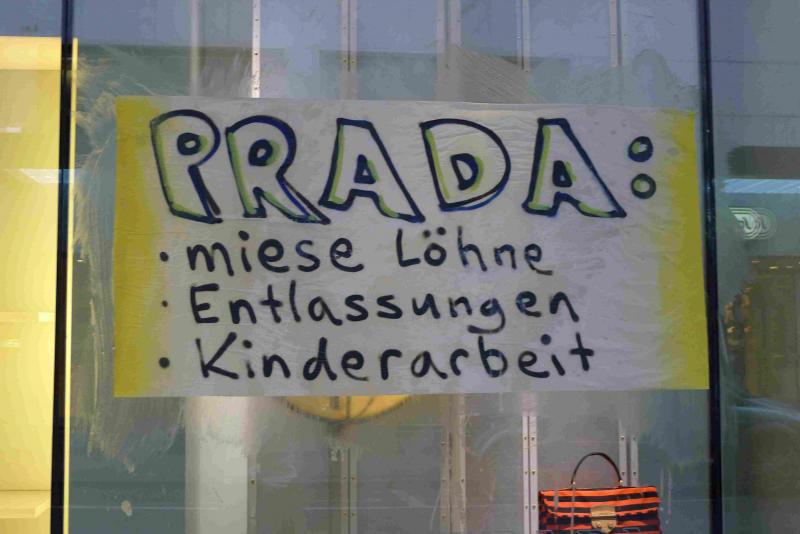 Prada: miese Löhne, Entlassungen, Kinderarbeit