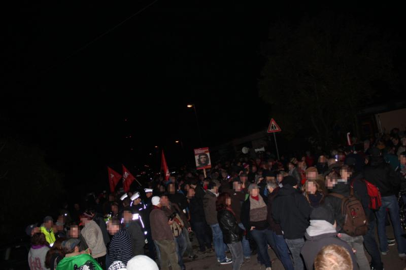 Antifaschistischer Protest gegen Nazikundgebung 1