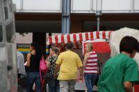 Timo und Claudia mit zwei Begleiterinnen in Wendlingen bei der Blutspendeaktion 2