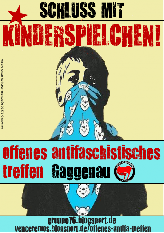 Flyer Front: Schluss mit den Kinderspielchen!