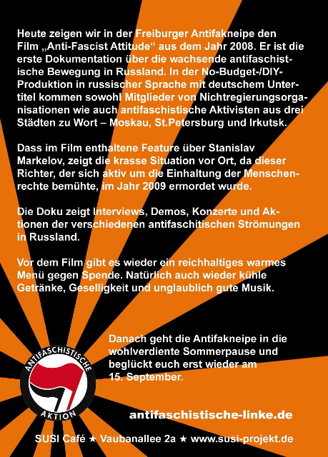 Flyer Rückseite