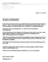 2006: Anschreiben für private Platzsuche