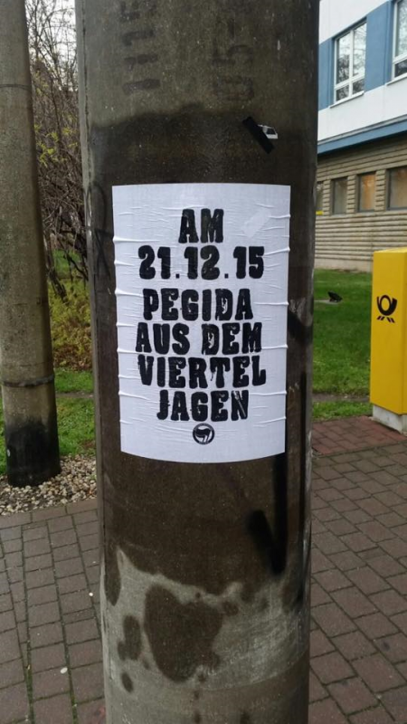 Pegida aus dem Viertel jagen