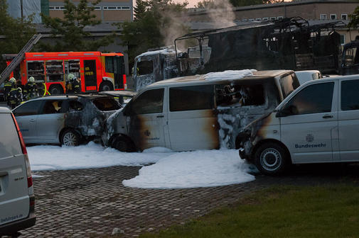 Antimilitaristen bekennen sich zum Brandanschlag