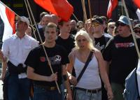 Mathias Wirth und Annika Fuchs beim “Nationalen Antikriegstag” in Dortmund 2011