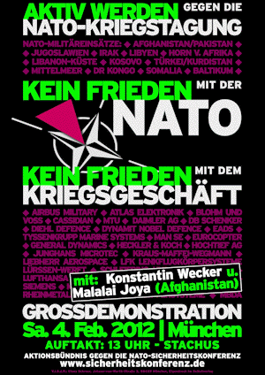 Gegen die NATO-Sicherheitskonferenz in München 2012