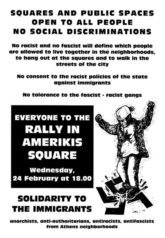 The Poster of the Antifascistic Rally.