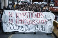 ni domesticades, ni emmordassades, solidaritat rebel