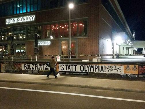 Bolzplätze statt Olympia!