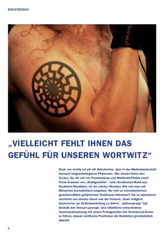 Naziwerbung im Saitensprung