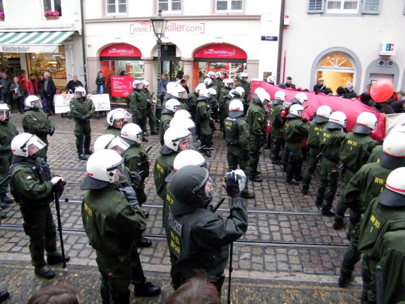 Antifaschistische Demonstration am 14. November 2009 in Freiburg