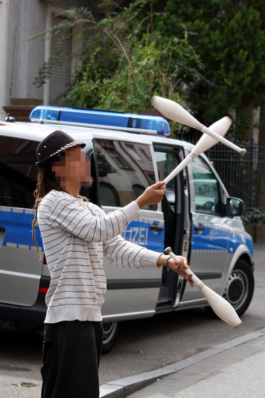 Polizei setzt Verbotspolitik in Freiburg durch (Foto von [AG:FR])