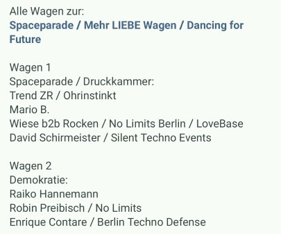 Bild 1 Programm Spaceparade