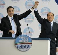 Gianfranco Fini und Silvo Berlusconi