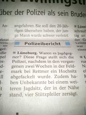 Polizeibericht