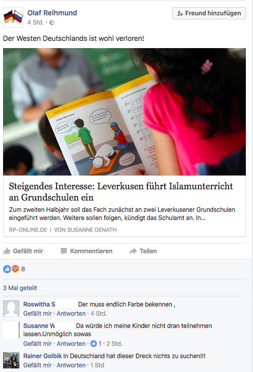 Den Islam hält Rainer Golbik für Dreck