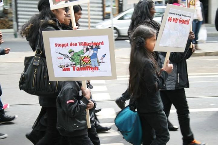  „Tamils Genocide Day“ Gedenk-Demonstration Düsseldorf von 18. Mai.