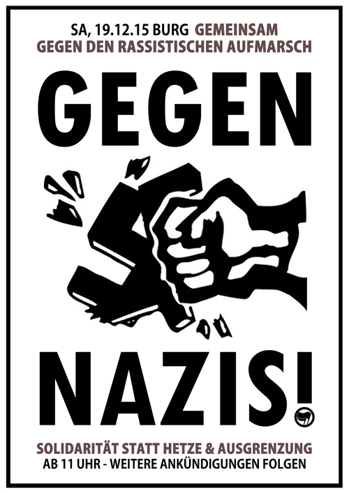 Gegen Nazis in Burg