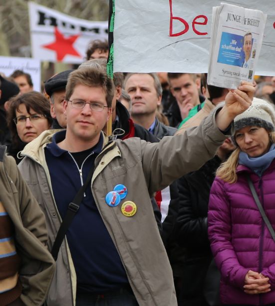 AfDler mit "Junger Freiheit" 