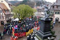 Proteste gegen den NPD-Bundesparteitag in Weinheim