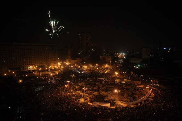 Tahrir Square post-liberation 