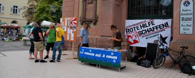 morgentlicher Infostand