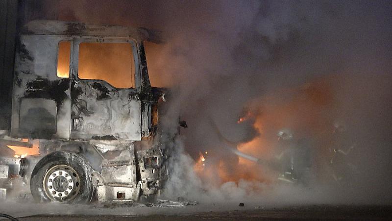 Leipzig: Bundeswehr LKW ausgebrannt