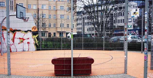 Streetballplatz am Kreuz ohne Tür