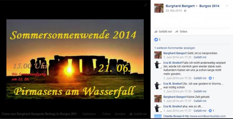 Aufruf zur Sommersonnenwende 2014 in Pirmasens