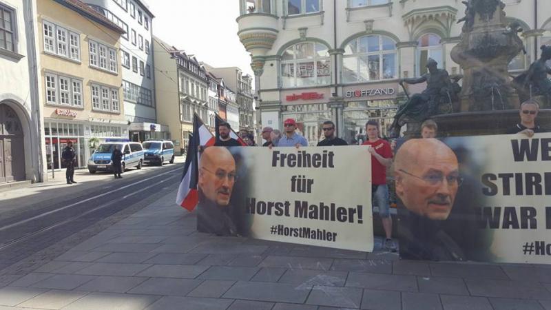 Freiheit für Horst Mahler Kundgebung in Erfurt