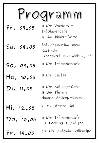 Flyer Gartenstrasse Programm 06.05.2010