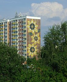 Sonnenblumenhaus in Rostock-Lichtenhagen