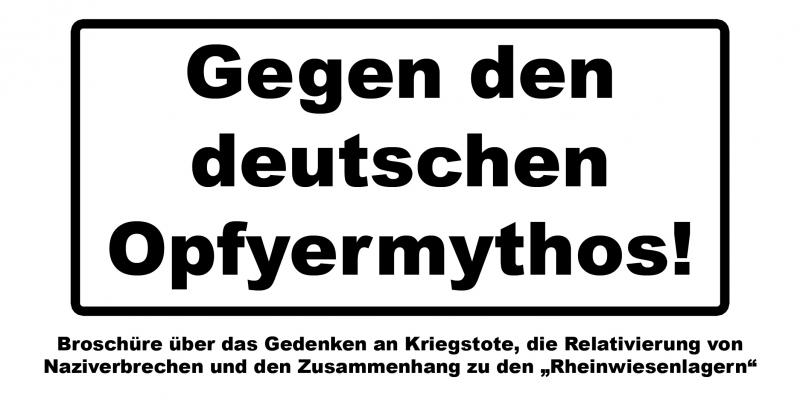 Gegen den deutschen Opfermythos!