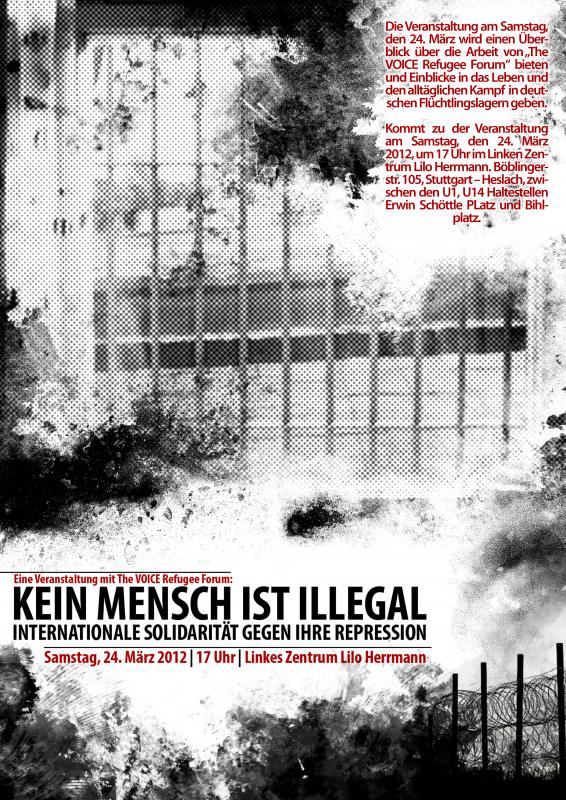 Kein Mensch ist illegal - Plakat