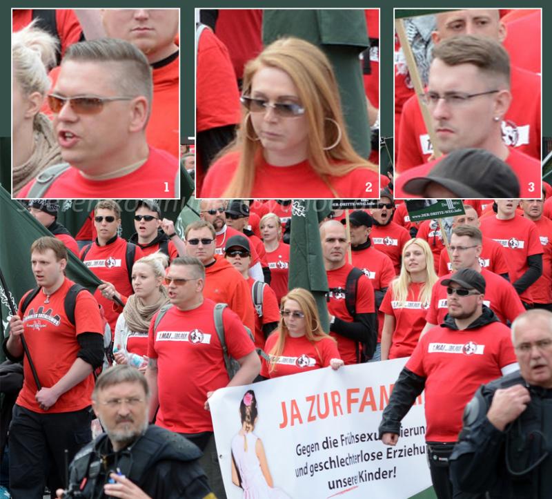 1. Mai 2015 - Teilnahme an einem Aufmarsch in Saalfeld (Franziska Grunhold)