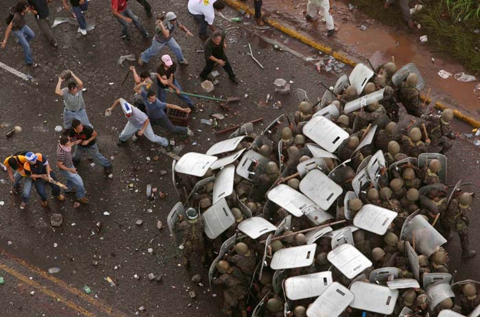 Straßenkampf in Honduras