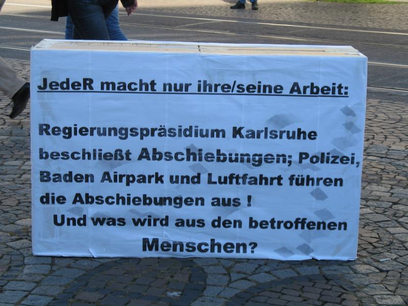 Regierungspräsidium Karlsruhe beschließt Abschiebungen!