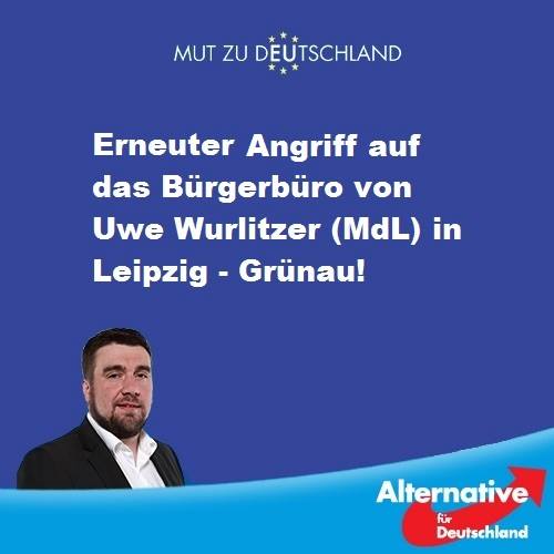 AFD Büro beschädigt