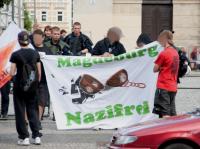 Transparent von „Magdeburg Nazifrei“